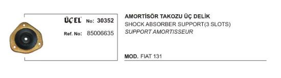 AMORTİSÖR ÜST TAKOZU 30352 M131 YENİ MODEL 3DELİK resmi