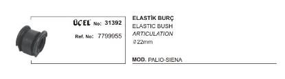 ELASTİK BURÇ 31392 PALIO SIENA 22MM 46470776 resmi