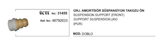 SÜSPANSİYON TAKOZU ÖN 31455 DOBLO 46792633 (ORJİNAL) resmi