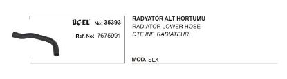 RADYATÖR HORTUMU ALT 35393 SLX 7675991 resmi
