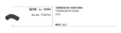 TERMOSTAT HORTUMU 35394 SLX 7765734 resmi