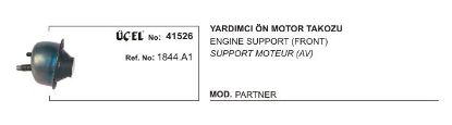 MOTOR TAKOZU ÖN 41526 P206 PARTNER YARDIMCI 1844.A1 resmi