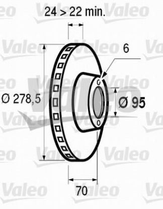 DİSK FREN AYNASI ÖN 186210 MASTER T30 T35 (81) 6 BİJON (TAKIM FIYATI) resmi