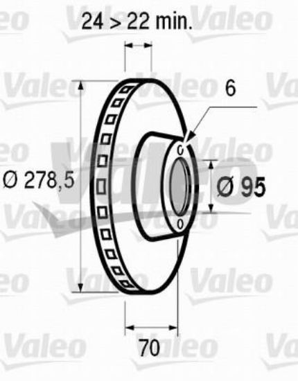 DİSK FREN AYNASI ÖN 186210 MASTER T30 T35 (81) 6 BİJON (TAKIM FIYATI) resmi