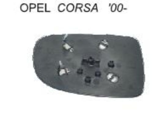 AYNA CAMI SOL VM200AGHL CORSA-C (00-) ISITMALI resmi