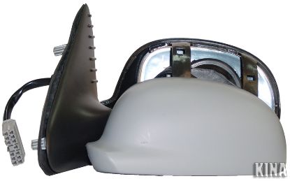 AYNA SOL VM202EHPAL P406 (96-99) ELEKTRİKLİ ISITMALI PRIMERLİ KESİK CAM resmi