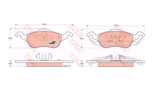 DİSK BALATA ÖN Z1967PS FOCUS-I 1.6 16V (98-05) resmi